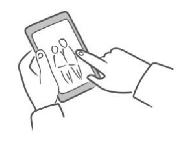 Customer using the phone to upload and personalise an image